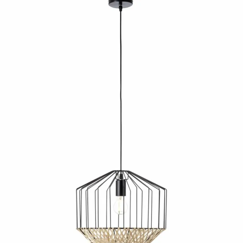 Luminaires Rustiques-Luminaires Brilliant Suspension Brilliant TEMPLO Brun, Noir, 1 lumière