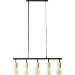 Luminaires Scandinaves-Luminaires Brilliant Suspension Brilliant Tiffany Écru, Noir, 5 lumières