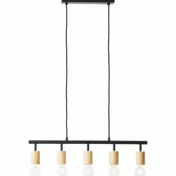 Luminaires Scandinaves-Luminaires Brilliant Suspension Brilliant Tiffany Écru, Noir, 5 lumières
