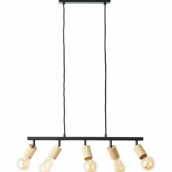 Luminaires Scandinaves-Luminaires Brilliant Suspension Brilliant Tiffany Écru, Noir, 5 lumières