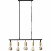 Lampes Dorées-Luminaires Brilliant Suspension Brilliant Tiffany Or, Noir, 5 lumières