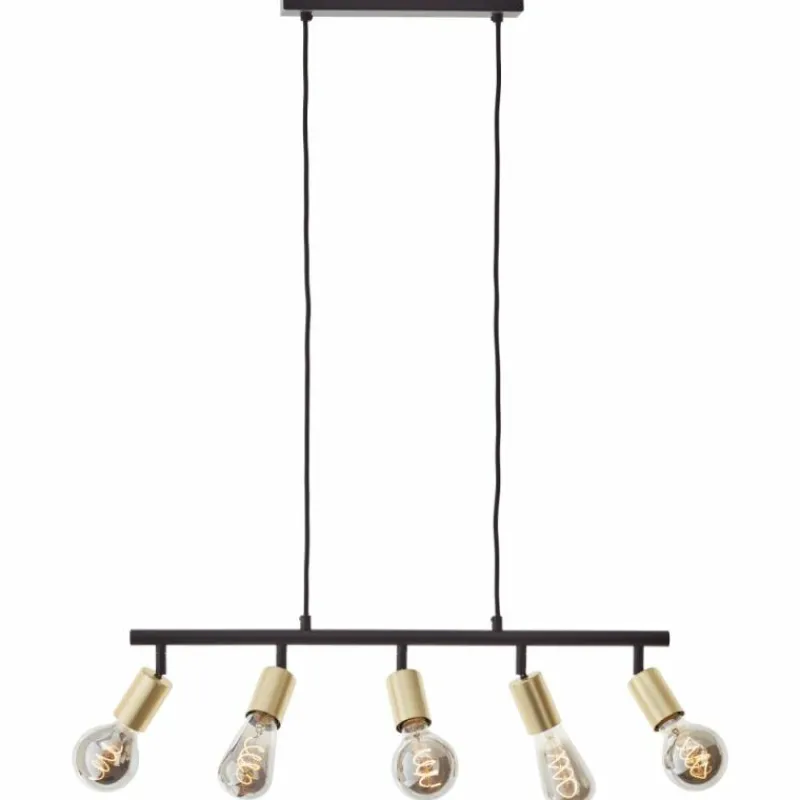 Lampes Dorées-Luminaires Brilliant Suspension Brilliant Tiffany Or, Noir, 5 lumières
