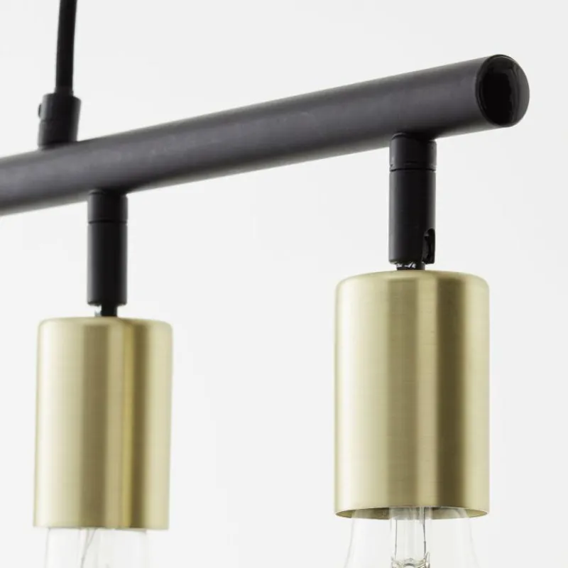 Lampes Dorées-Luminaires Brilliant Suspension Brilliant Tiffany Or, Noir, 5 lumières