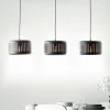 Lampes Dorées-Luminaires Brilliant Suspension Brilliant Tyas Noir, 3 lumières