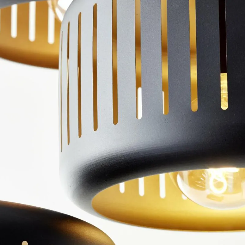 Lampes Dorées-Luminaires Brilliant Suspension Brilliant Tyas Noir, 3 lumières