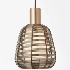 Luminaires Brilliant Suspension Brilliant Wallace Moka, 1 lumière