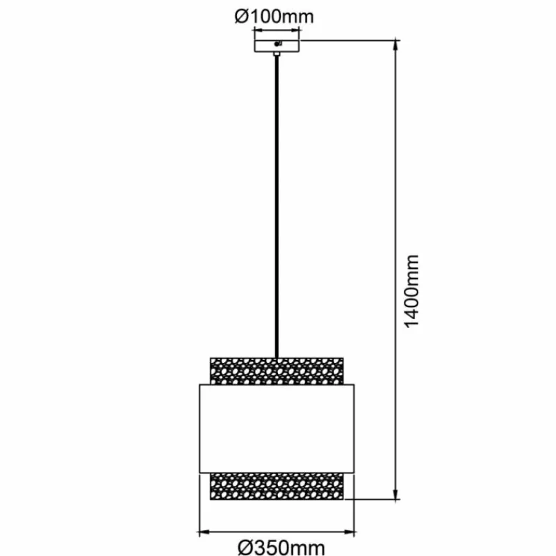 Lampes En Tissu-Luminaires Brilliant Suspension Brilliant Waterlilly Noir, 1 lumière