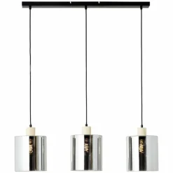 Luminaires Scandinaves-Luminaires Brilliant Suspension Brilliant Weald Noir, 3 lumières