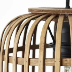Style Boho-Chic-Luminaires Brilliant Suspension Brilliant Woodrow Brun, 1 lumière