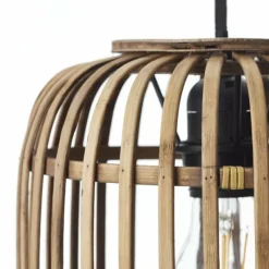 Style Boho-Chic-Luminaires Brilliant Suspension Brilliant Woodrow Brun, 3 lumières