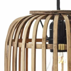 Style Boho-Chic-Luminaires Brilliant Suspension Brilliant Woodrow Brun, 3 lumières