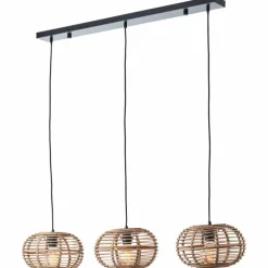 Luminaires Scandinaves-Luminaires Brilliant Suspension Brilliant Woodball Noir, 3 lumières