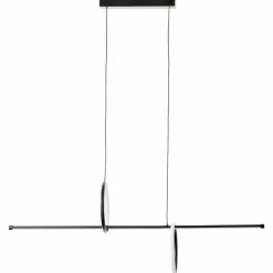 Luminaires Brilliant Suspension Brilliant Zeus LED Noir, 1 lumière, Télécommandes* Suspensions