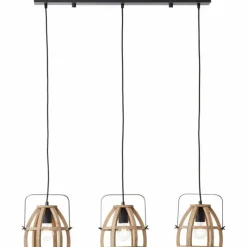 Lampes Vintages & Rétros-Luminaires Brilliant Suspension Brilliant-Leuchten Calley Noir, 3 lumières