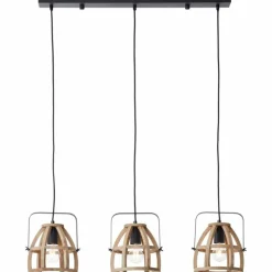 Lampes Vintages & Rétros-Luminaires Brilliant Suspension Brilliant-Leuchten Calley Noir, 3 lumières