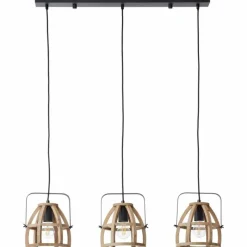 Lampes Vintages & Rétros-Luminaires Brilliant Suspension Brilliant-Leuchten Calley Noir, 3 lumières