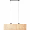 Style Boho-Chic-Luminaires Brilliant Suspension Brilliant-Leuchten Wimea Noir, 2 lumières