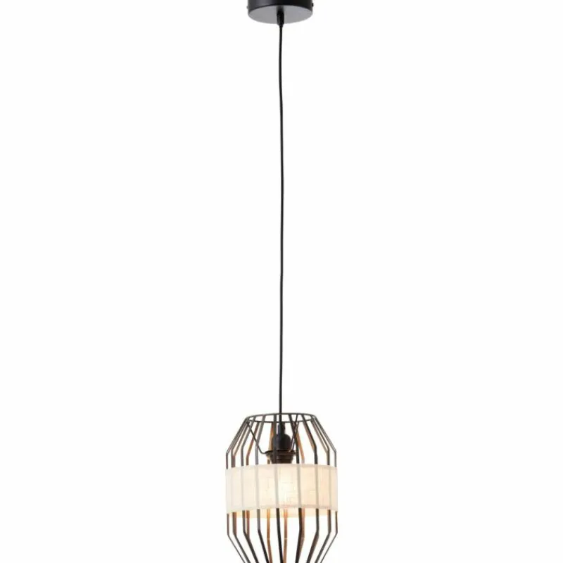 Lampes En Tissu-Luminaires Brilliant Suspension Brilliant-Leuchten Slope Noir, 1 lumière