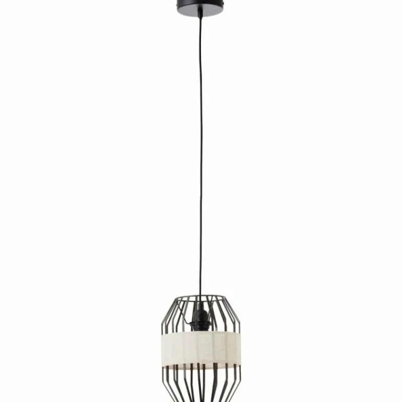Lampes En Tissu-Luminaires Brilliant Suspension Brilliant-Leuchten Slope Noir, 1 lumière
