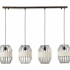 Lampes En Tissu-Luminaires Brilliant Suspension Brilliant-Leuchten Slope Noir, 4 lumières