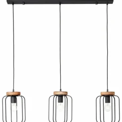 Lampes Vintages & Rétros-Luminaires Brilliant Suspension Brilliant-Leuchten Tosh Noir, 3 lumières