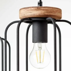 Lampes Vintages & Rétros-Luminaires Brilliant Suspension Brilliant-Leuchten Tosh Noir, 3 lumières