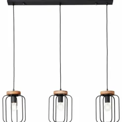 Lampes Vintages & Rétros-Luminaires Brilliant Suspension Brilliant-Leuchten Tosh Noir, 3 lumières