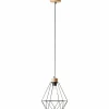Lampes Vintages & Rétros-Luminaires Brilliant Suspension Brilliant-Leuchten Drewno Bois clair, Noir, 1 lumière