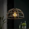 Lampes Industrielles-hofstein Suspension BROCKENDAAL Bronze, 1 lumière