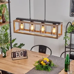 Luminaires Scandinaves-hofstein Suspension Brugg Noir, 4 lumières