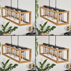 Luminaires Scandinaves-hofstein Suspension Brugg Noir, 4 lumières