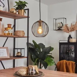 Lampes À Boules-hofstein Suspension Buihomau Noir, 1 lumière