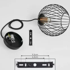 Lampes À Boules-hofstein Suspension Buihomau Noir, 1 lumière