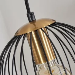 Lampes Vintages & Rétros-hofstein Suspension Buihomau Noir, 3 lumières