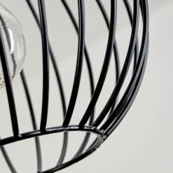 Lampes Vintages & Rétros-hofstein Suspension Buihomau Noir, 4 lumières