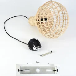 hofstein Suspension Bulach Noir, 1 lumière