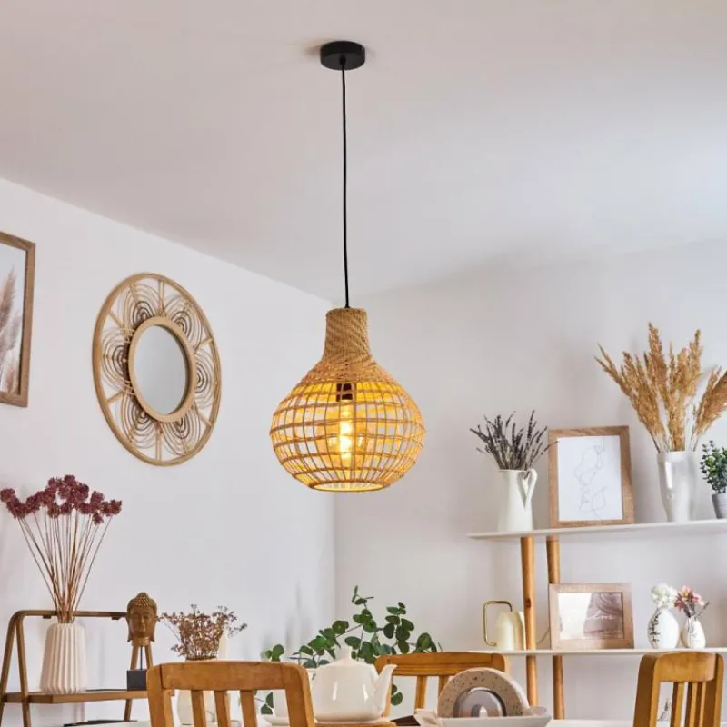 hofstein Suspension Bulach Noir, 1 lumière