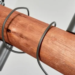 Luminaires Scandinaves-hofstein Suspension Burruyaco Gris, Écru, 4 lumières