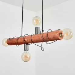 Luminaires Scandinaves-hofstein Suspension Burruyaco Gris, Écru, 4 lumières