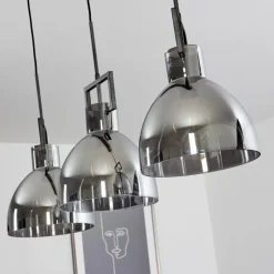 hofstein Suspension Buzova Gris, Noir, 3 lumières