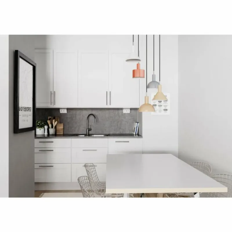 Lampe Design-By Rydéns Suspension By Rydens Cabano Acier brossé, 5 lumières