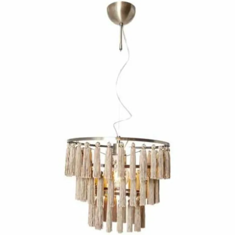 Lampes En Tissu-By Rydéns Suspension By Rydens Chloe Chrome, 1 lumière