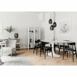 Suspension Verre Fumé-By Rydéns Suspension By Rydens Ebbot Noir, 3 lumières