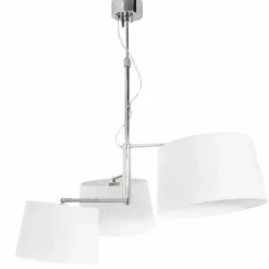 Lampes En Tissu-By Rydéns Suspension By Rydens Triple Chrome, 3 lumières