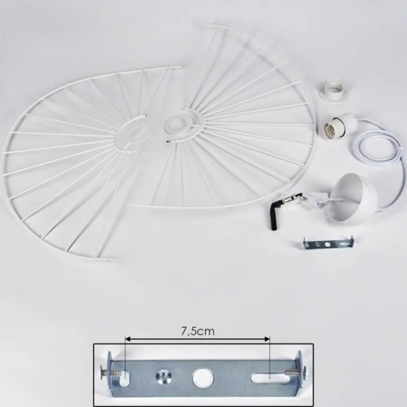 hofstein Suspension Cacor Blanc, 1 lumière