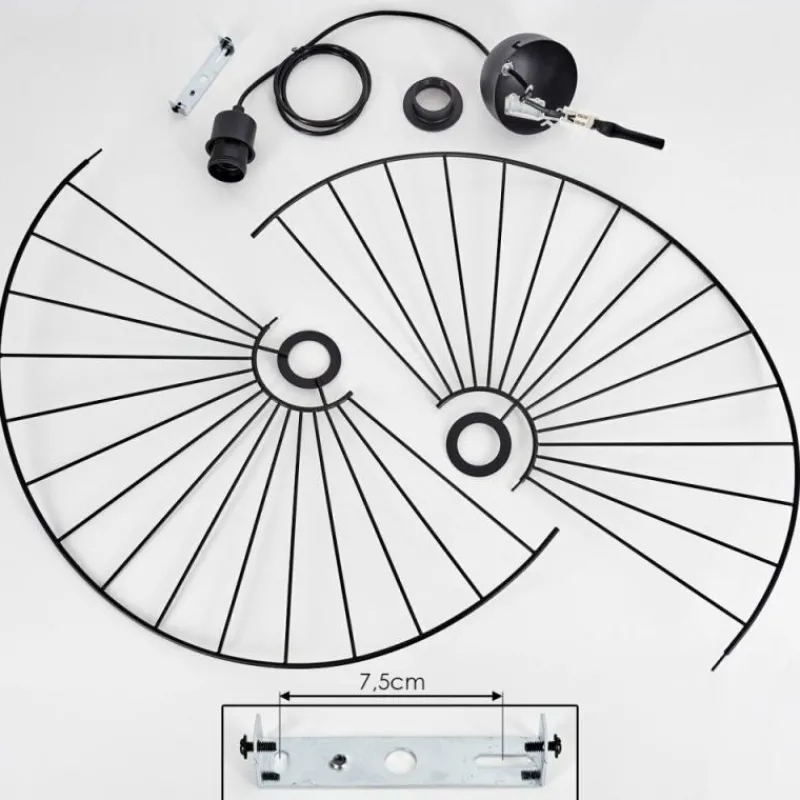 hofstein Suspension Cacor Noir, 1 lumière