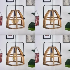 Style Boho-Chic-hofstein Suspension Cailara Écru, Noir, 1 lumière