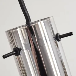 hofstein Suspension Caimitte Clair, Fumé, 3 lumières