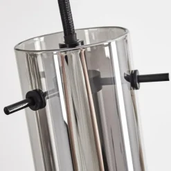 hofstein Suspension Caimitte Clair, Fumé, 4 lumières