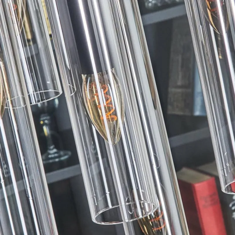 hofstein Suspension Caimitte Noir, 7 lumières